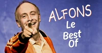 Alfons mit nach vorn gestrecktem Zeigefinger